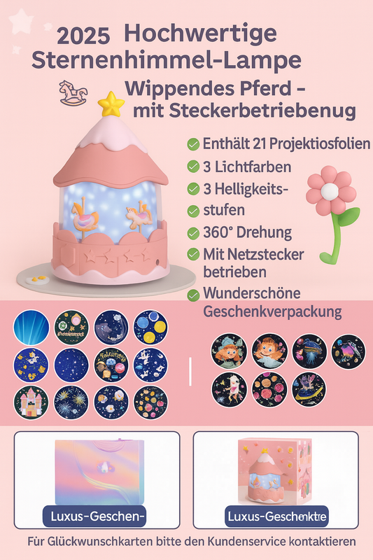Magische Kinderzimmerlampe mit Effekt