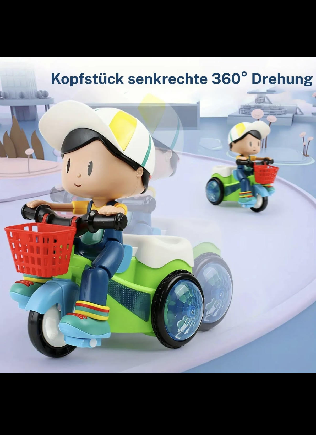 Disco-Biker: Das leuchtende Musik-Motorrad für Kinder
