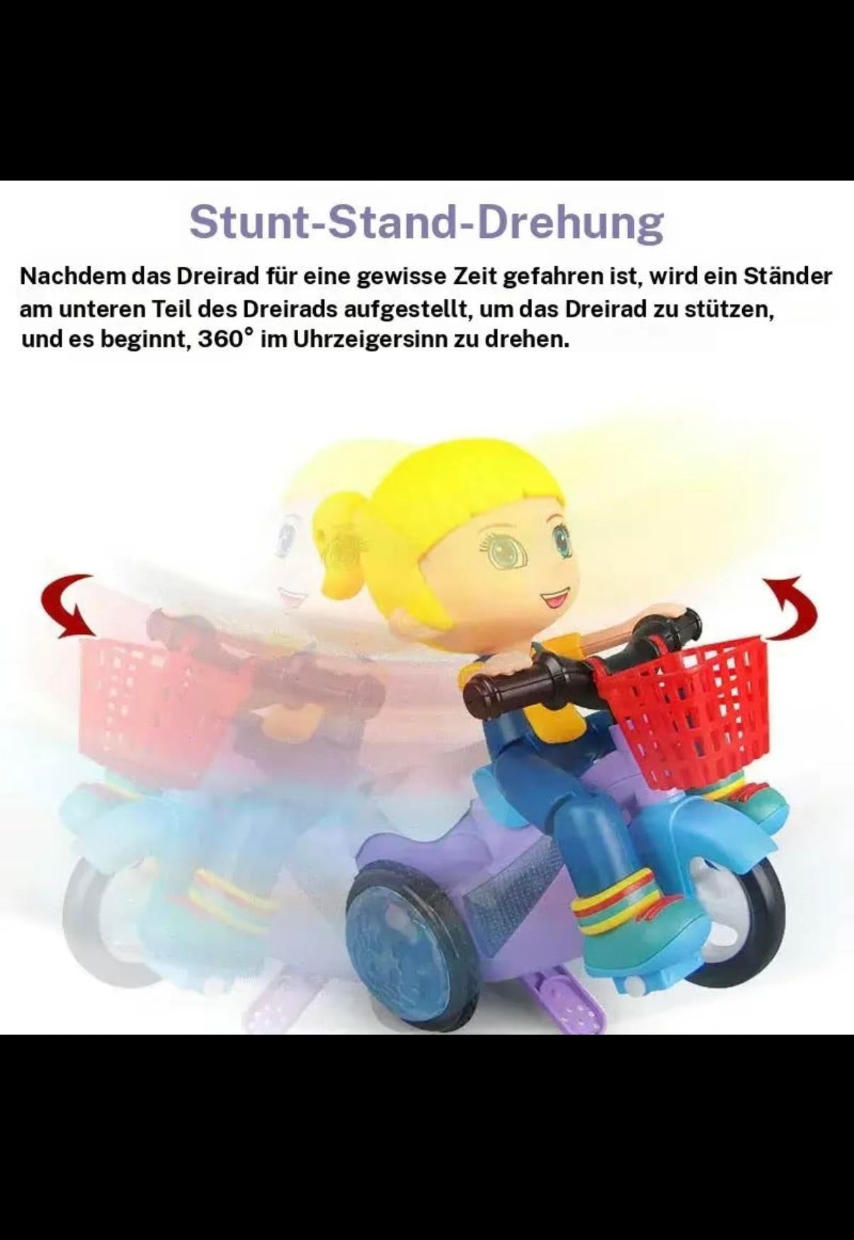 Disco-Biker: Das leuchtende Musik-Motorrad für Kinder